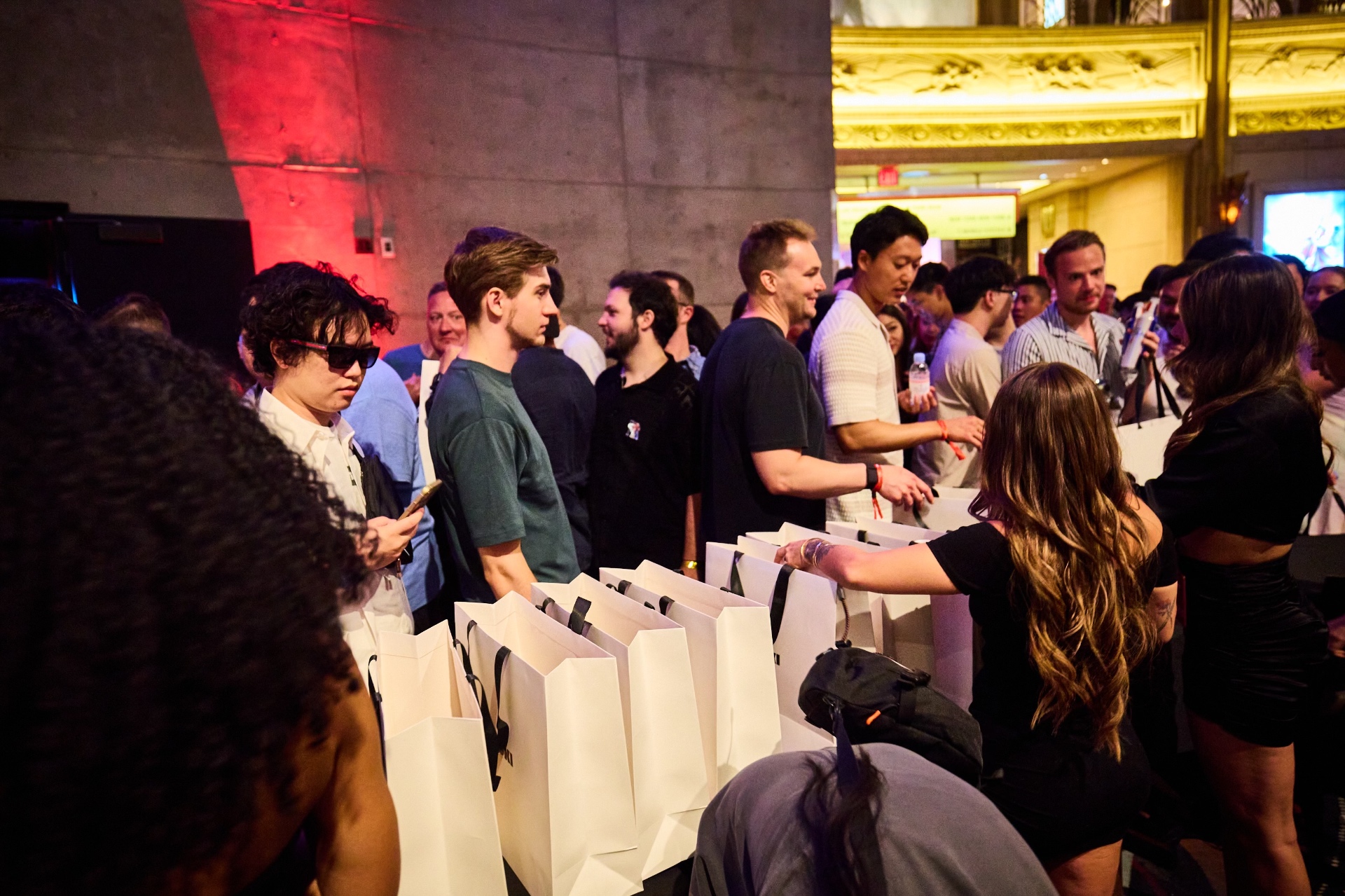 Gift Bag Pickup · Crowd