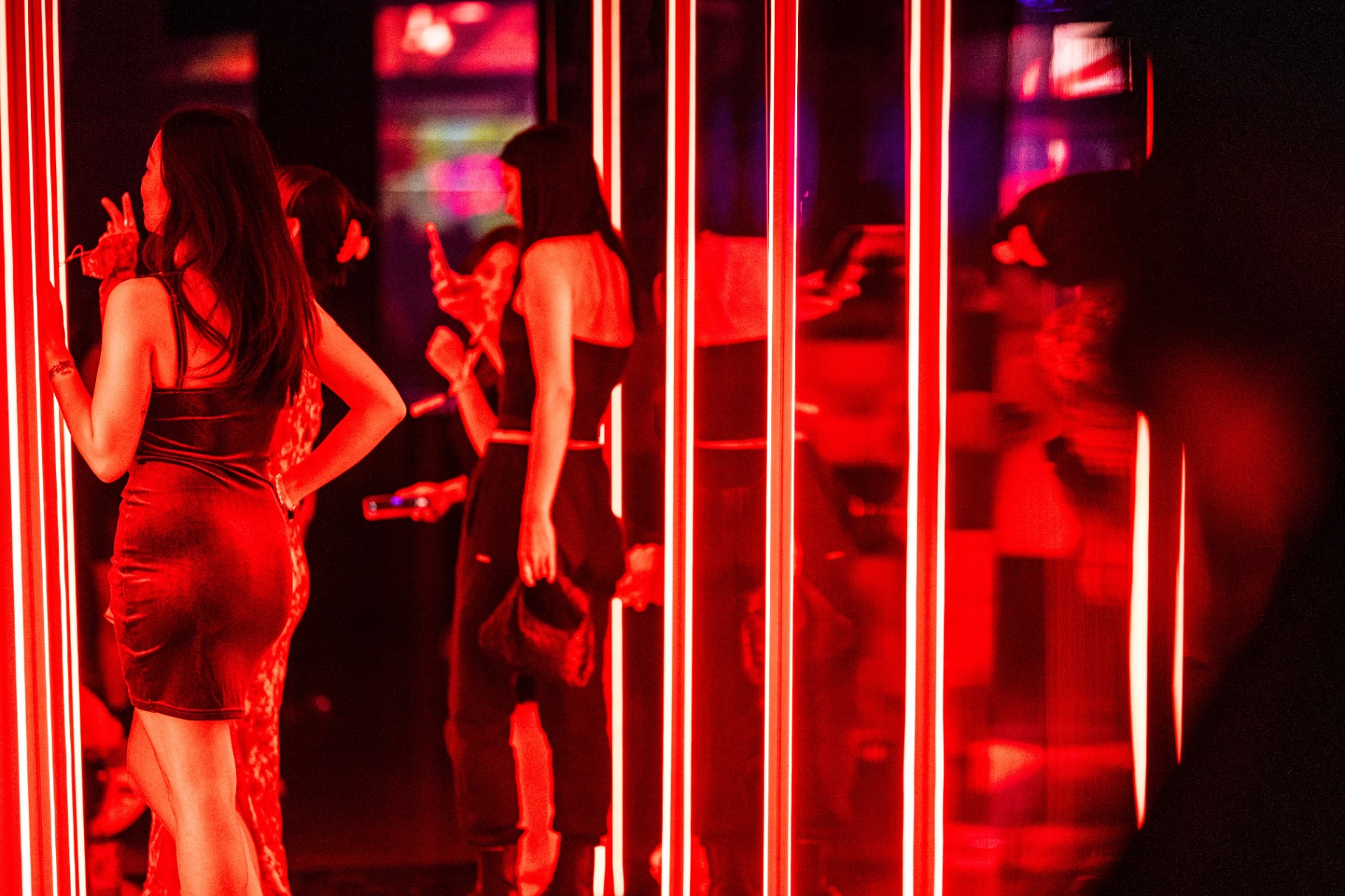 Red Neon Corridor