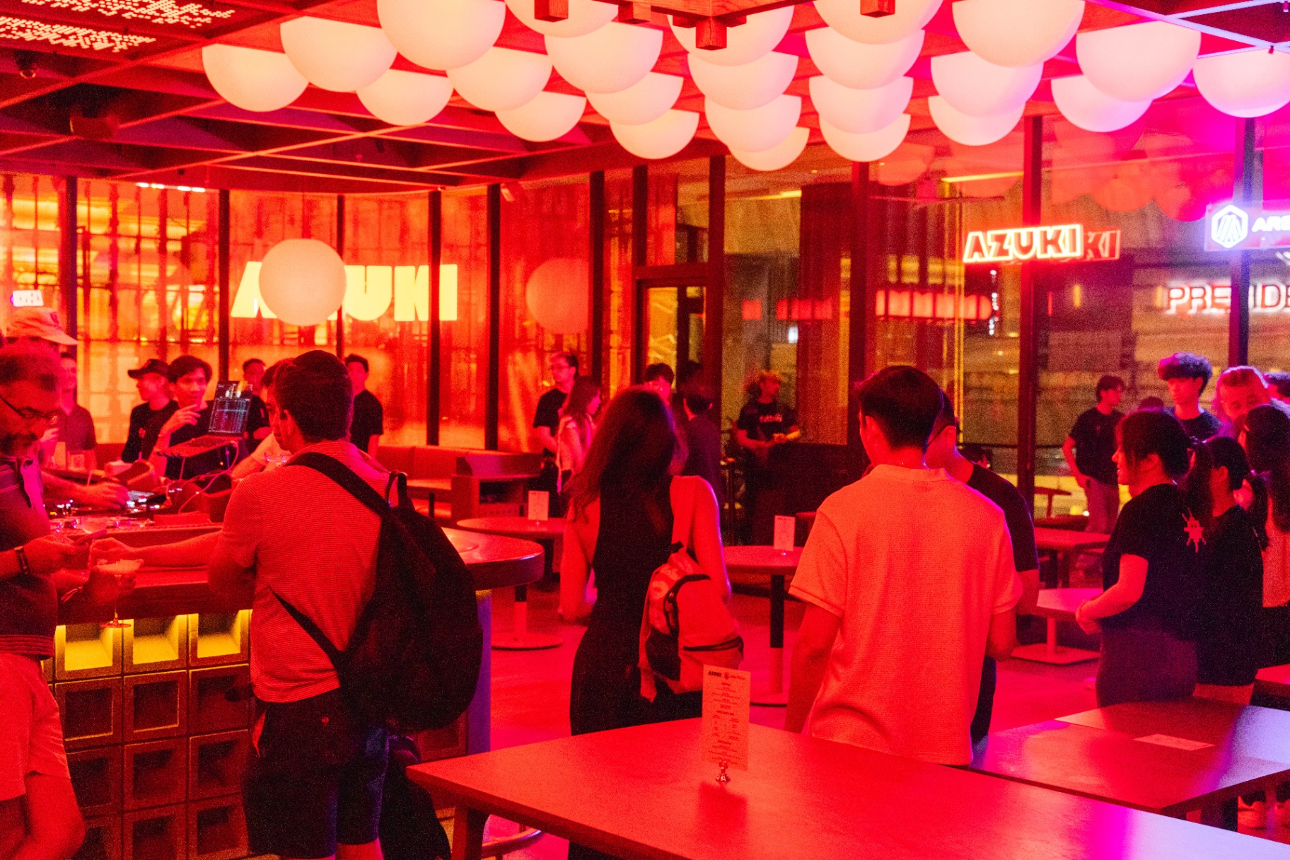 AZUKI Bar · Lantern Ceiling